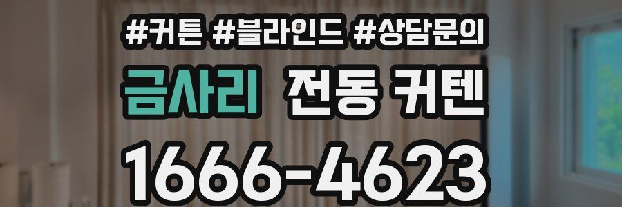 금사리 전동 커텐