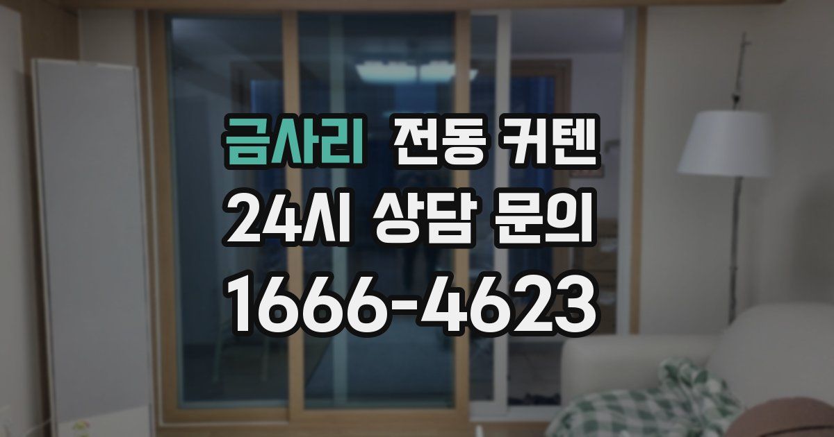 금사리 전동 커텐