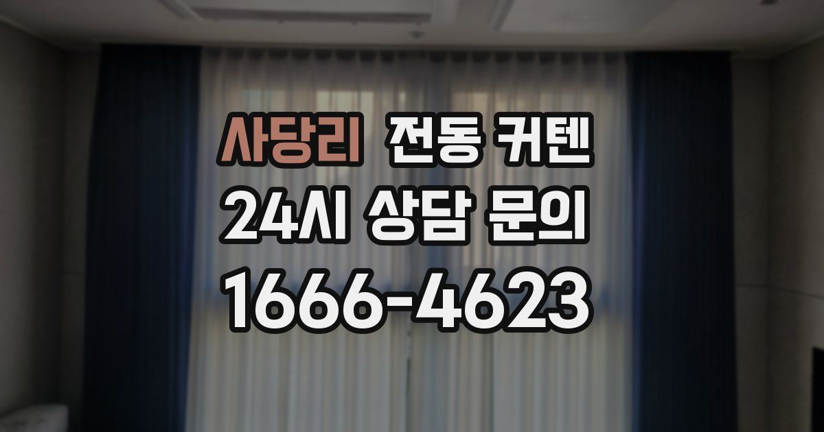 사당리 전동 커텐