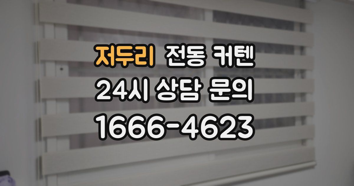 저두리 전동 커텐