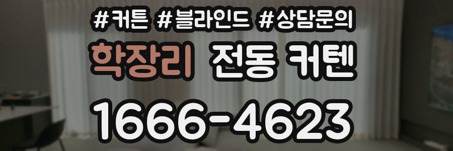 학장리 전동 커텐