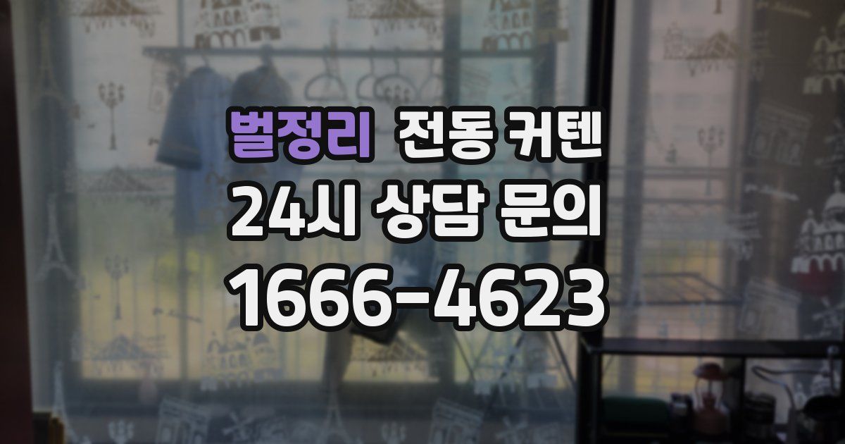 벌정리 전동 커텐