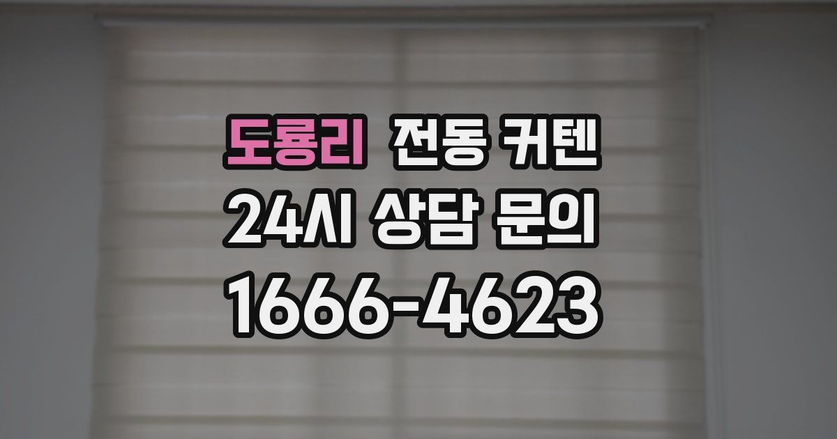 도룡리 전동 커텐