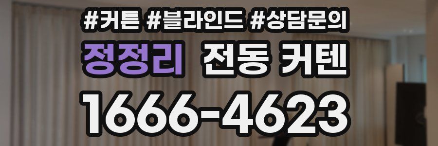 정정리 전동 커텐