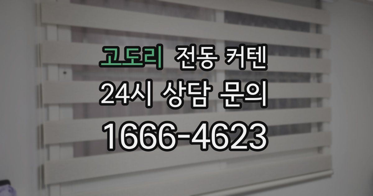 고도리 전동 커텐