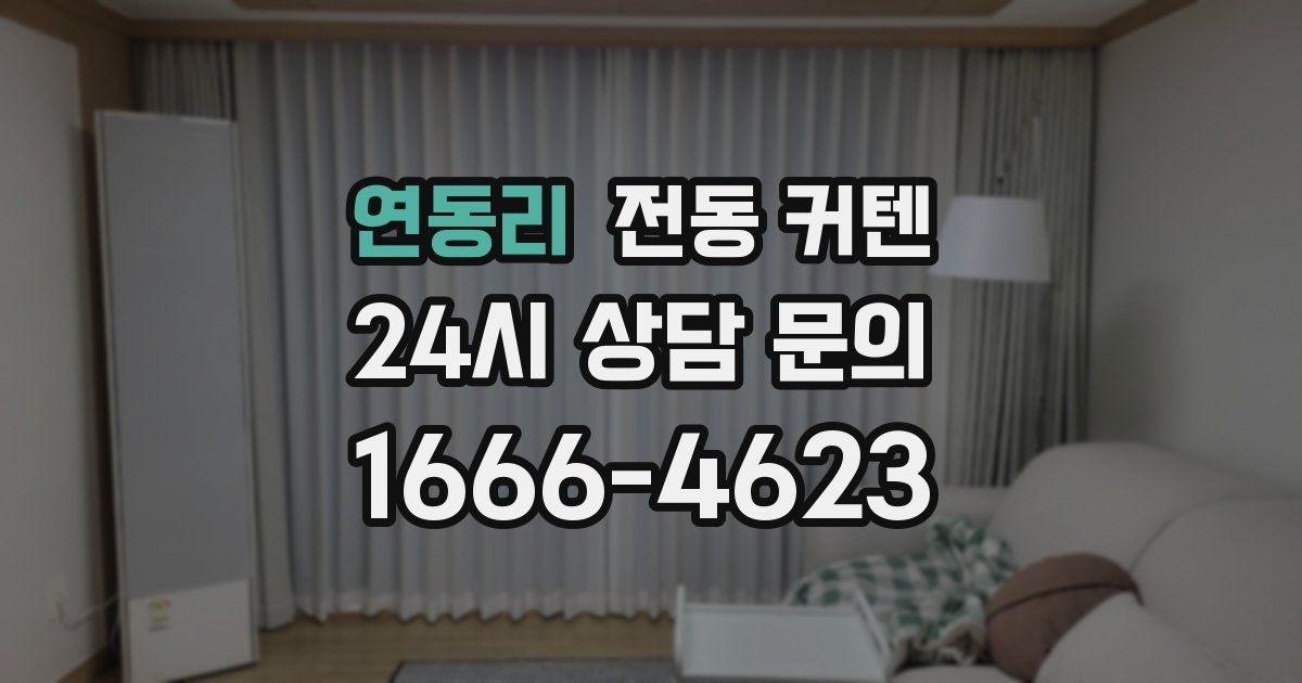 연동리 전동 커텐