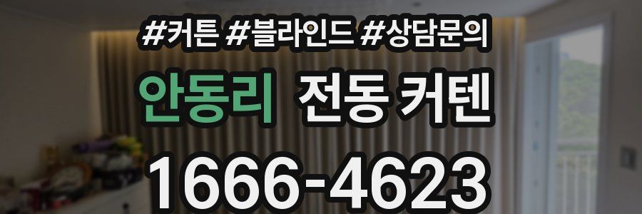 안동리 전동 커텐