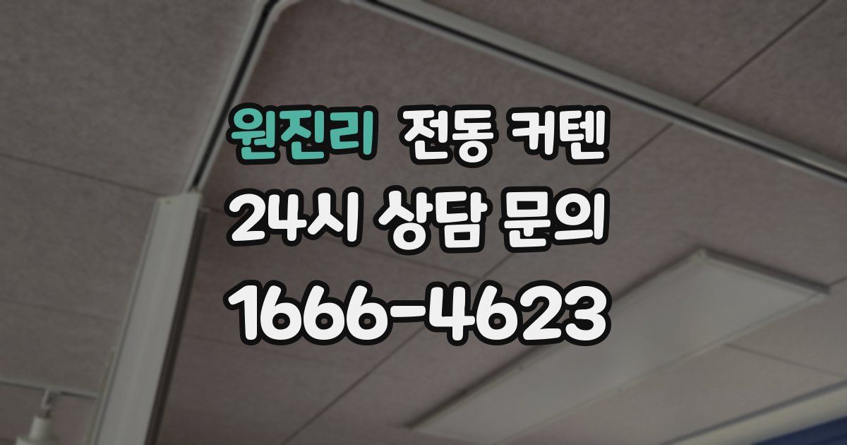 원진리 전동 커텐