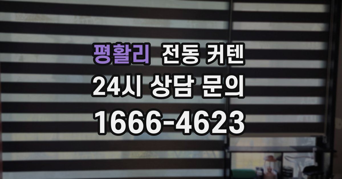 평활리 전동 커텐