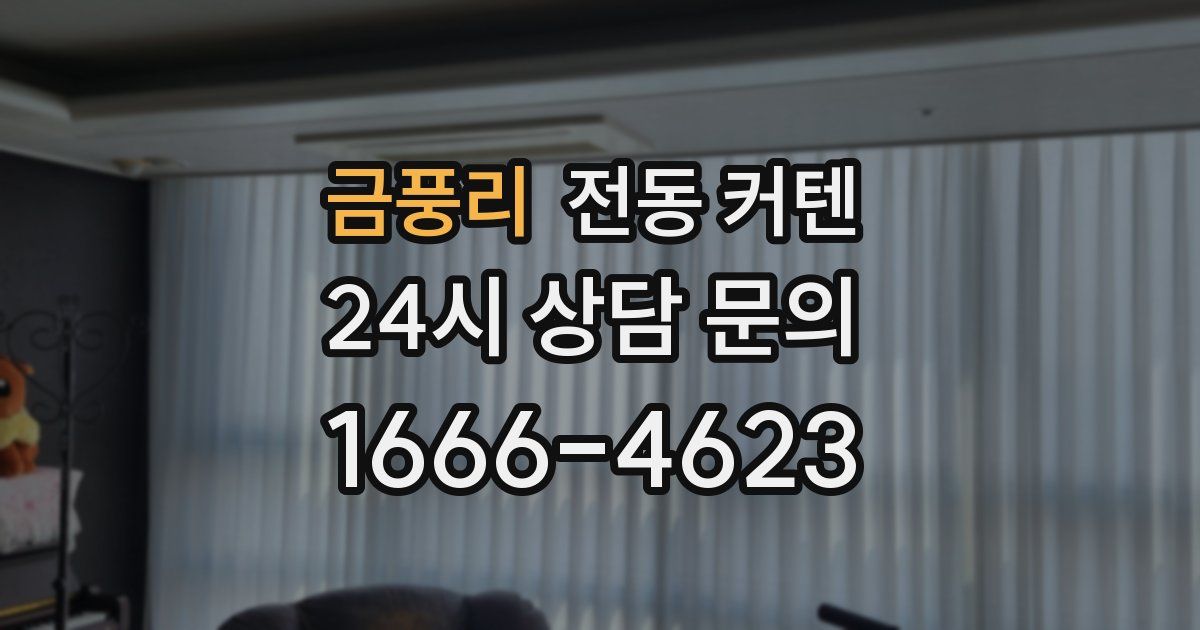 금풍리 전동 커텐