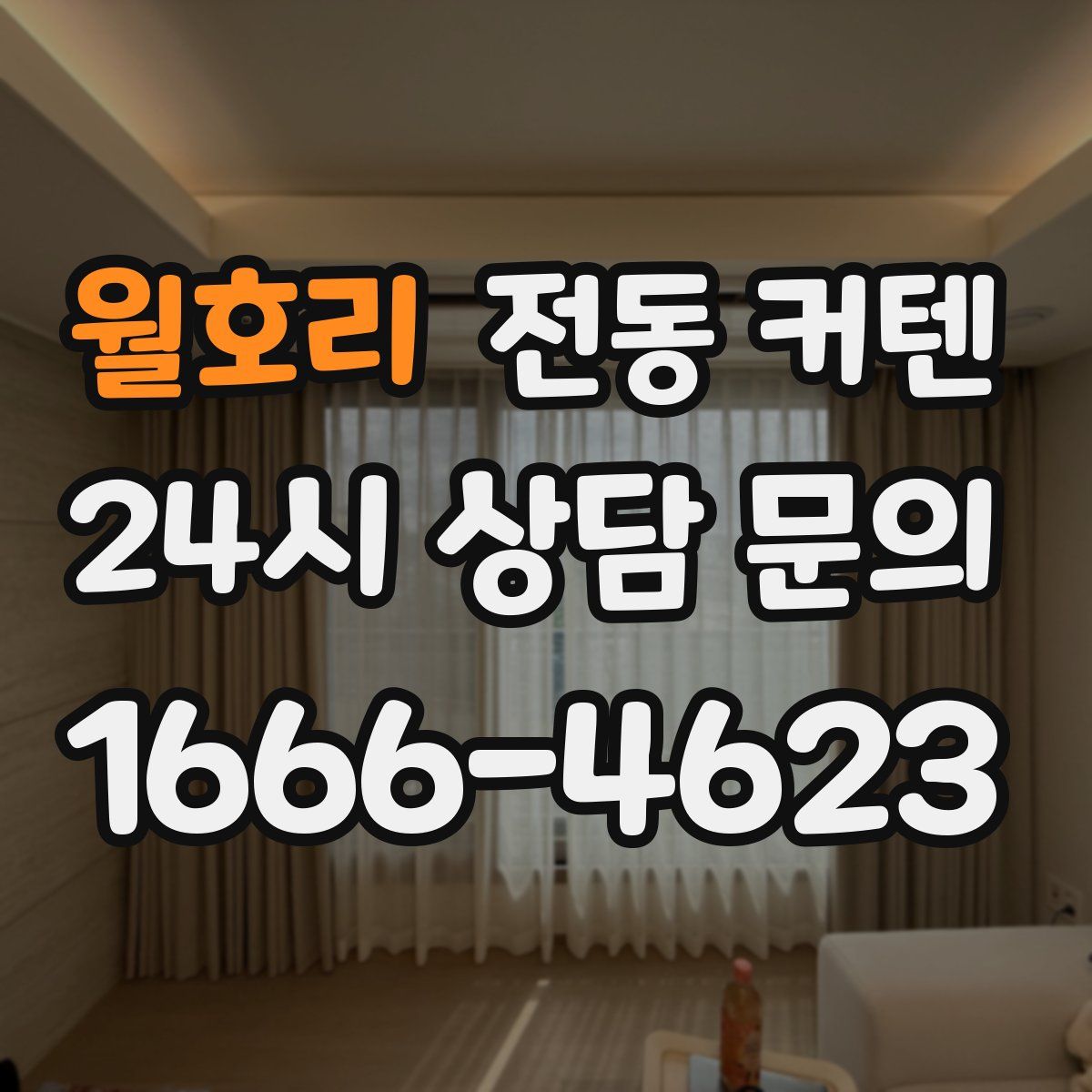 월호리 전동 커텐