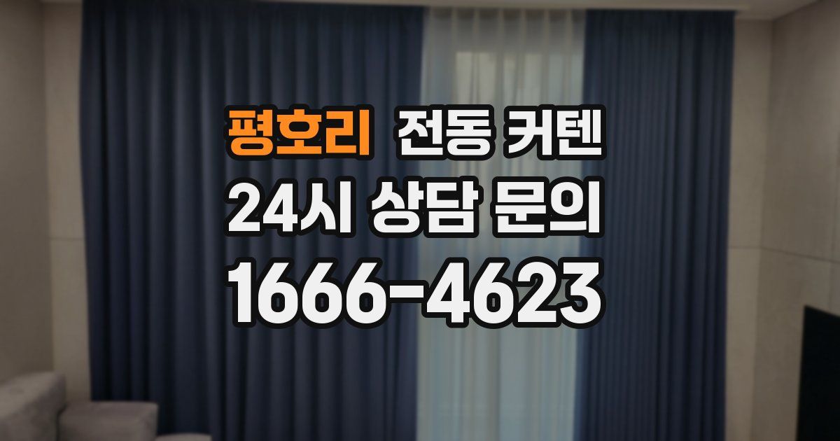평호리 전동 커텐
