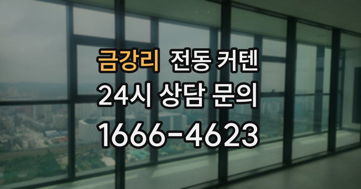 금강리 전동 커텐