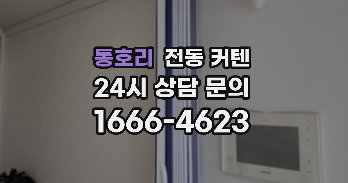 통호리 전동 커텐