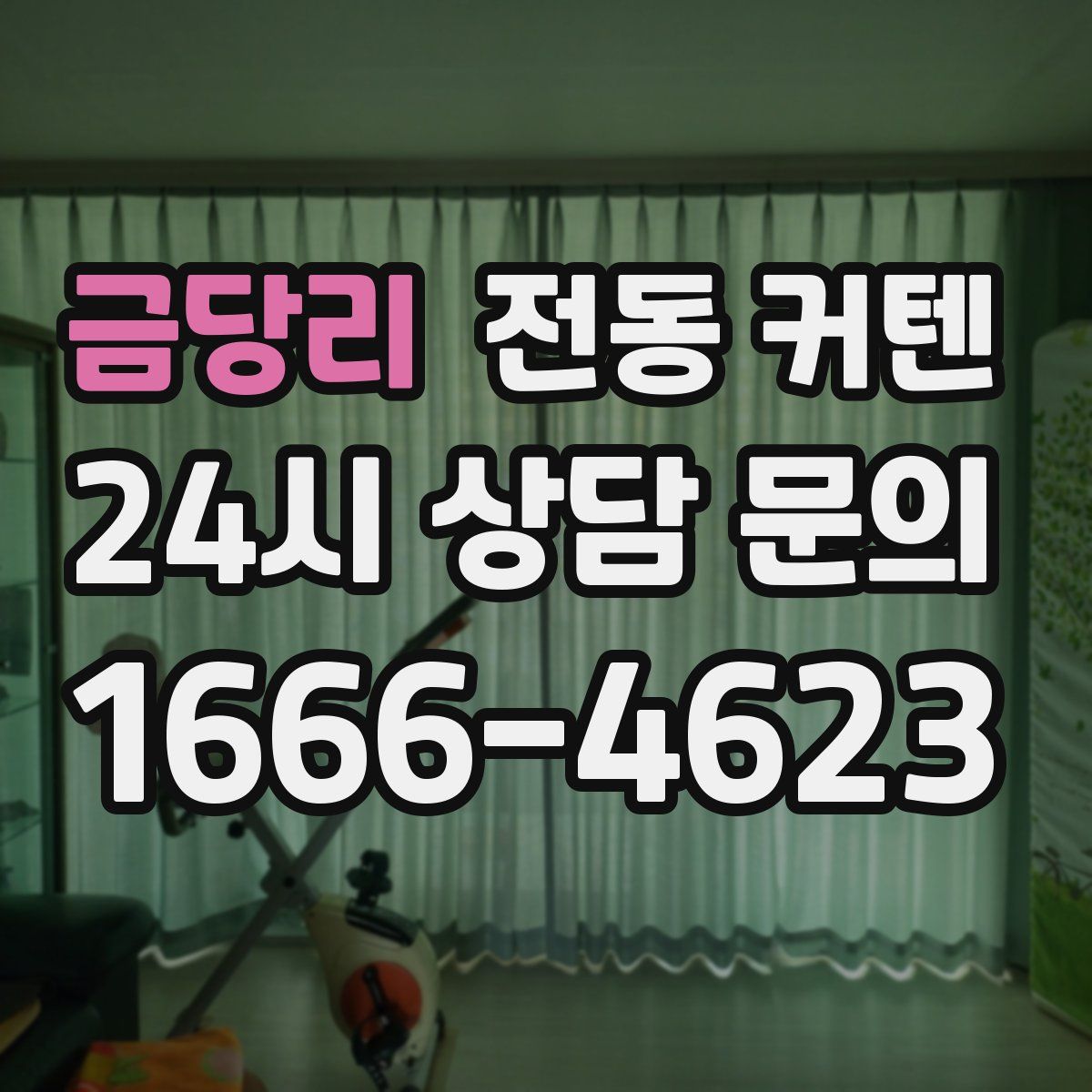 금당리 전동 커텐
