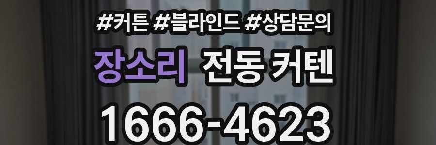 장소리 전동 커텐