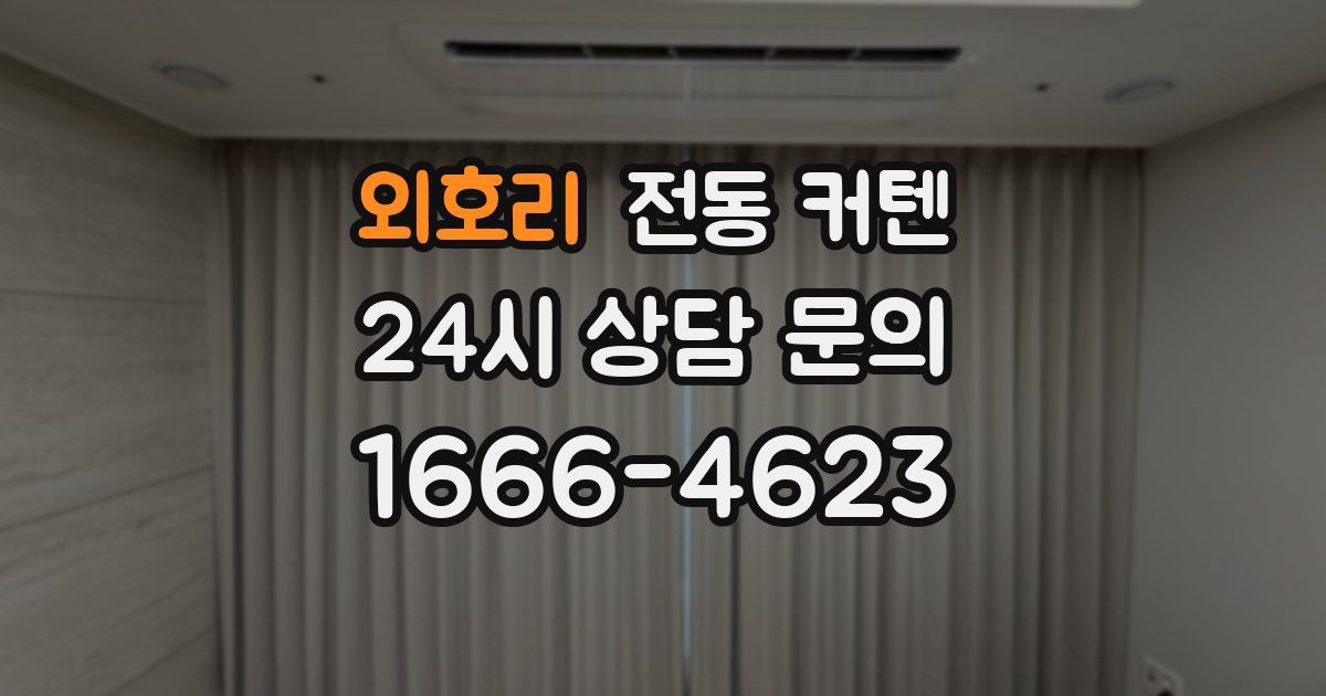 외호리 전동 커텐