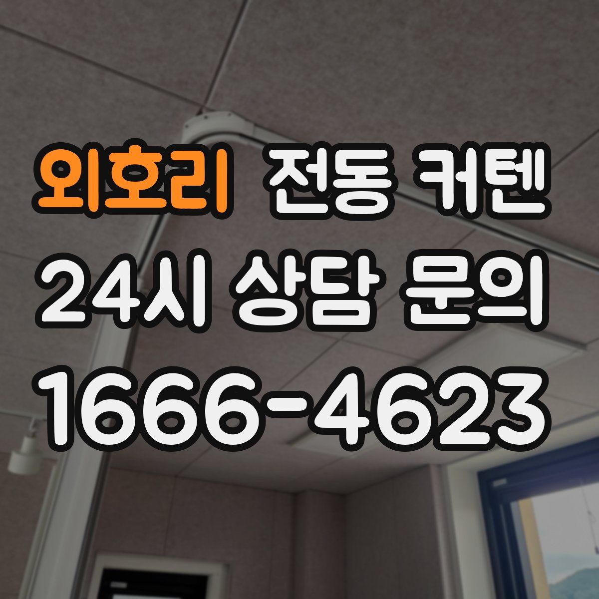 외호리 전동 커텐