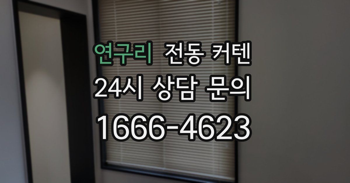 연구리 전동 커텐