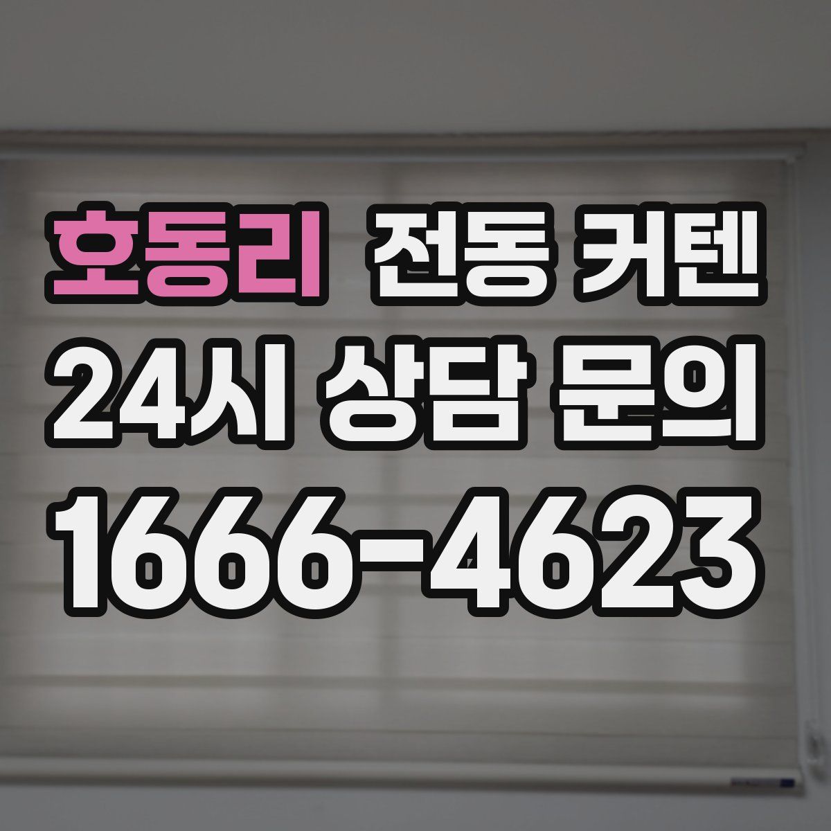 호동리 전동 커텐