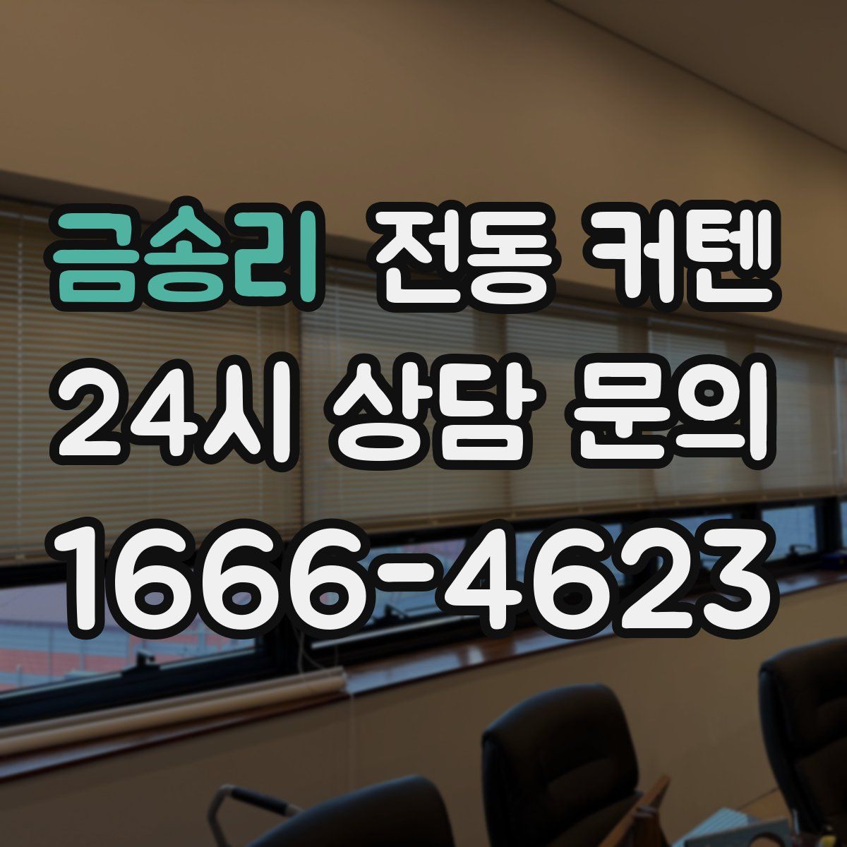 금송리 전동 커텐