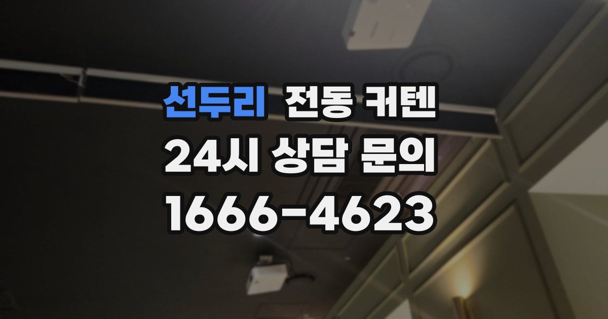 선두리 전동 커텐