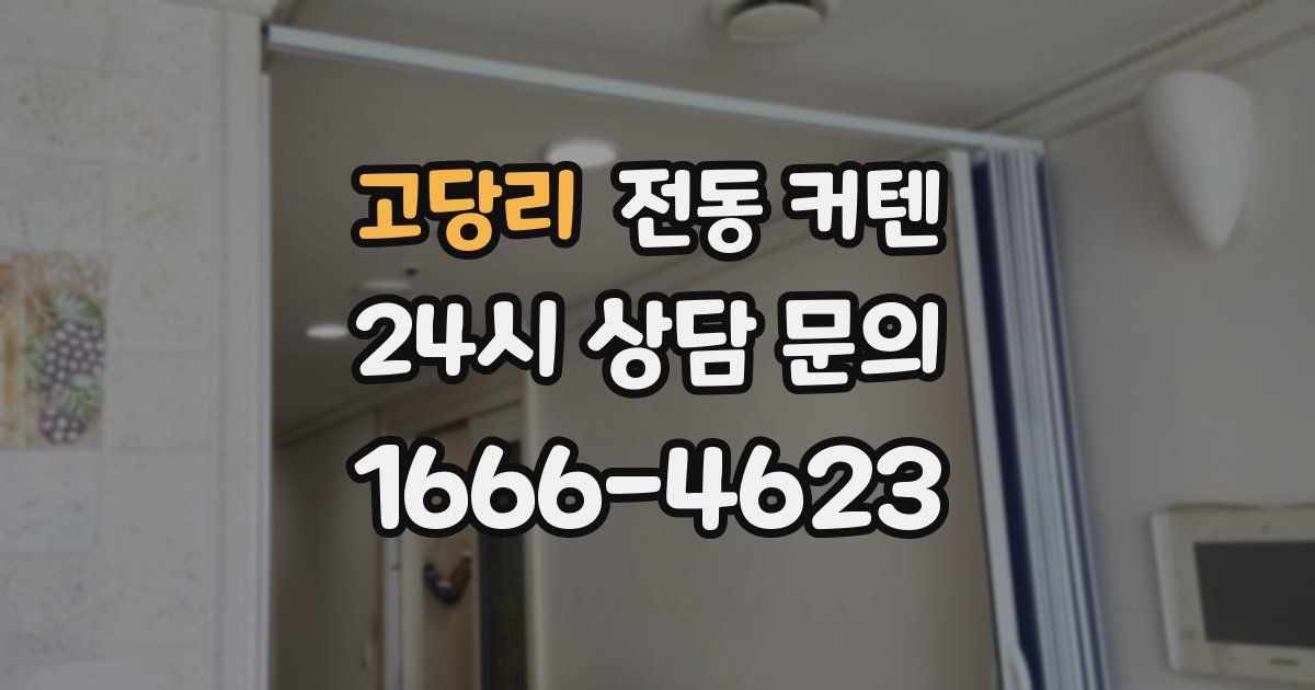고당리 전동 커텐