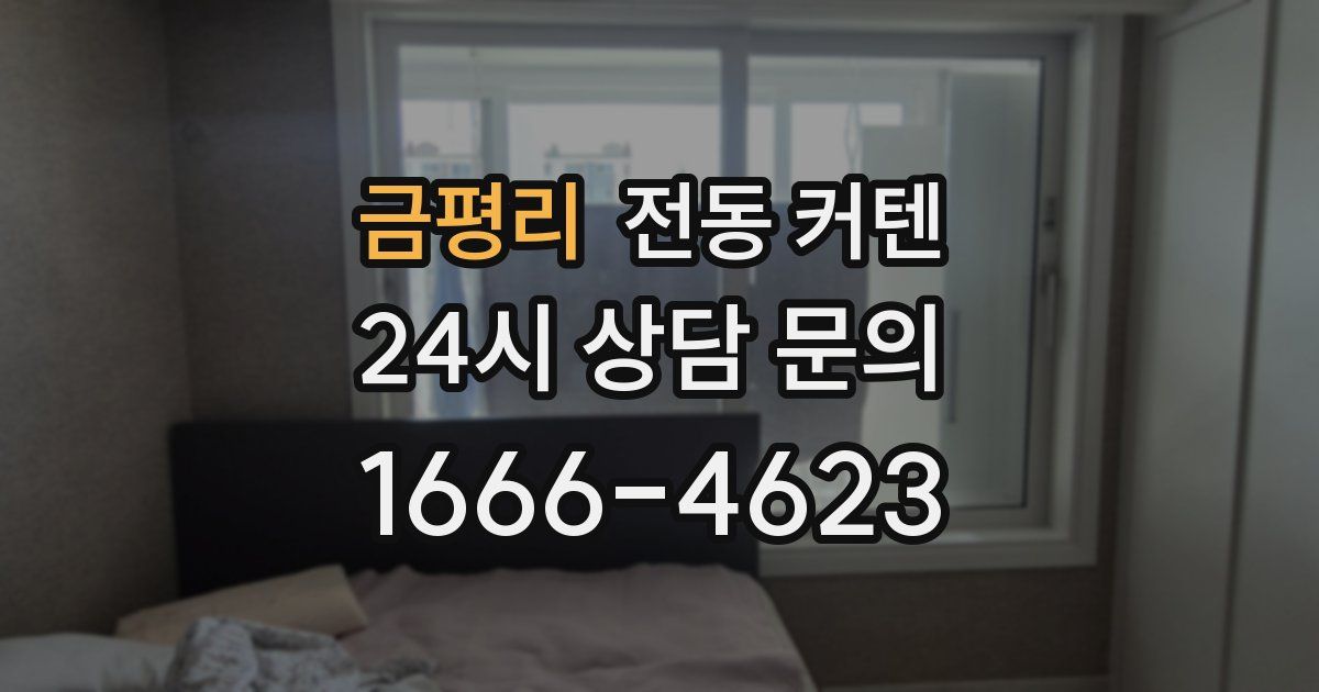 금평리 전동 커텐