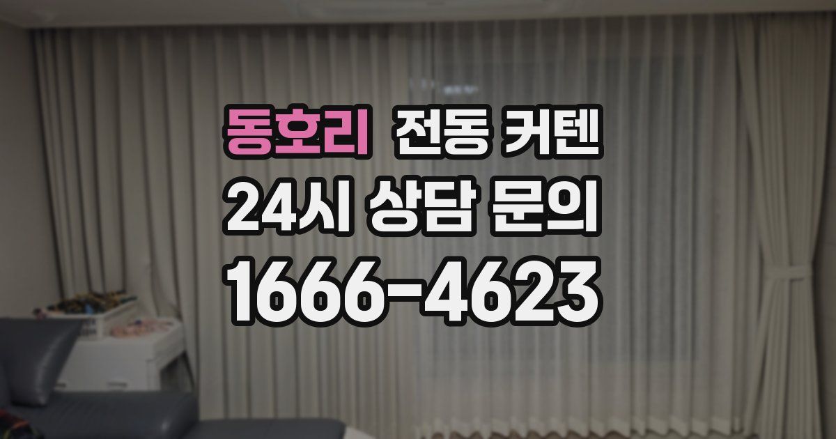 동호리 전동 커텐