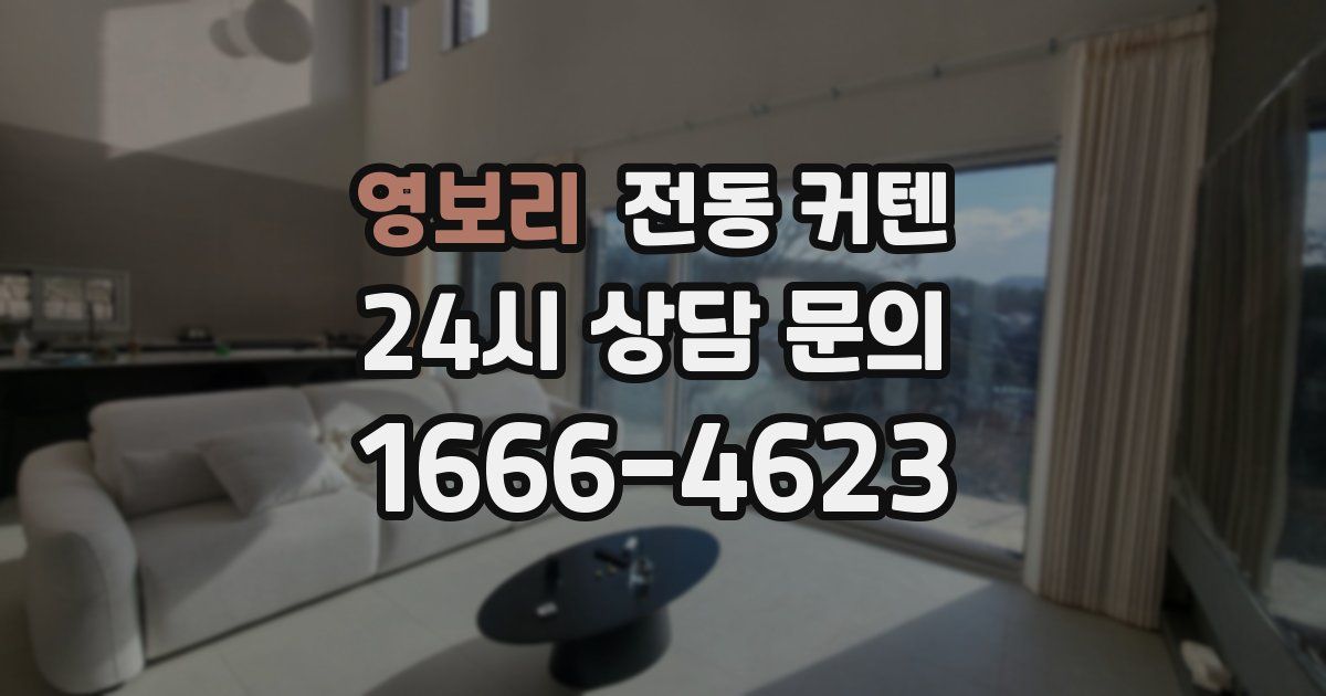 영보리 전동 커텐
