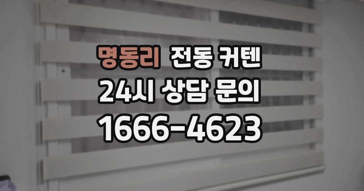 명동리 전동 커텐