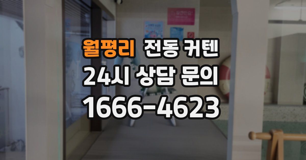 월평리 전동 커텐