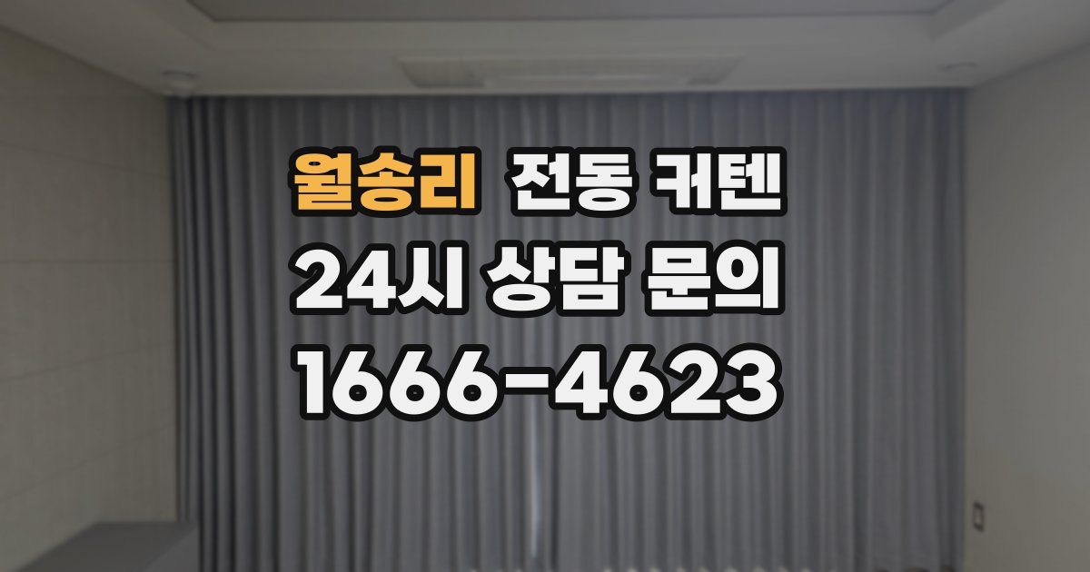 월송리 전동 커텐