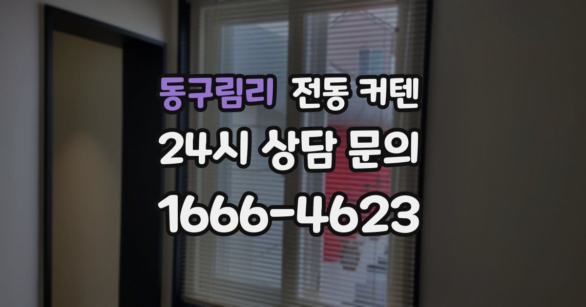 동구림리 전동 커텐
