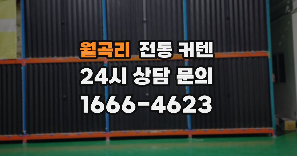 월곡리 전동 커텐