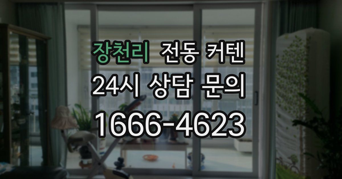 장천리 전동 커텐