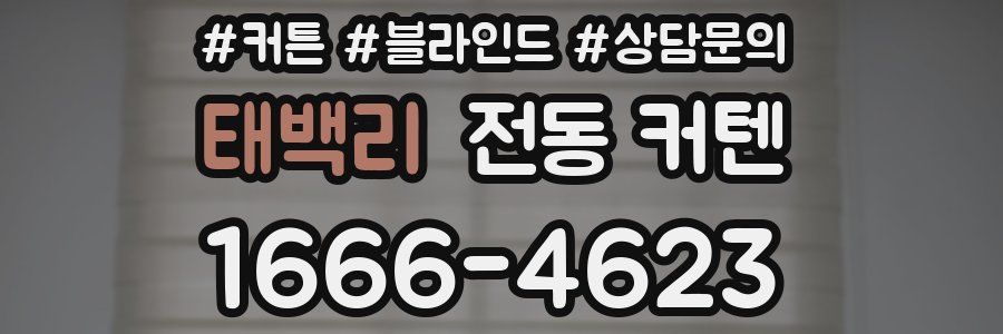 태백리 전동 커텐