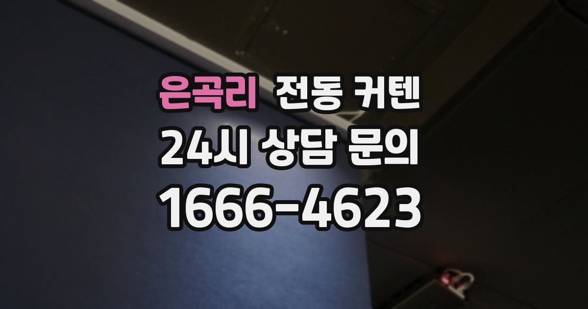은곡리 전동 커텐