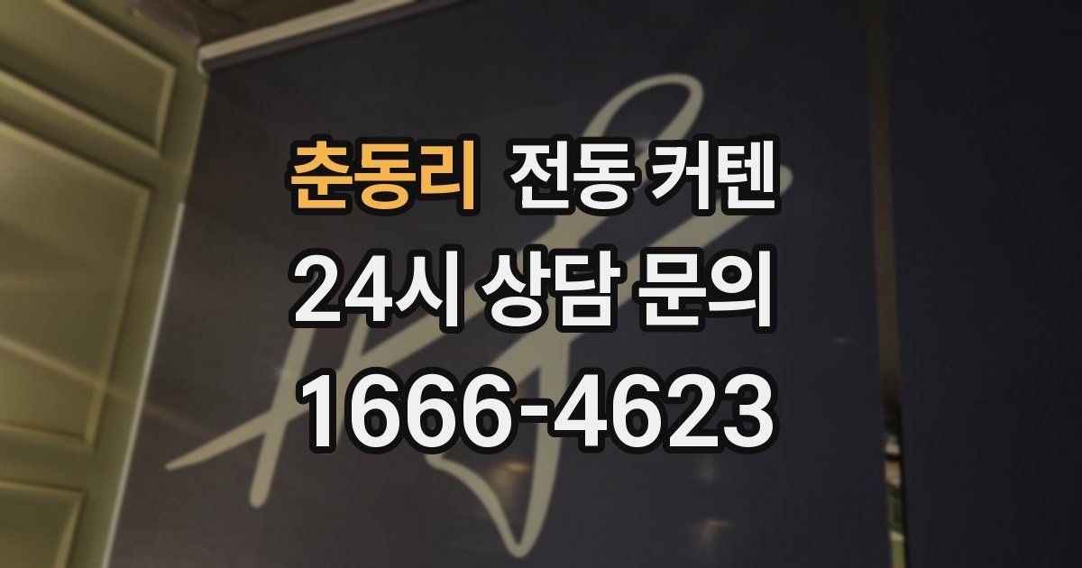 춘동리 전동 커텐