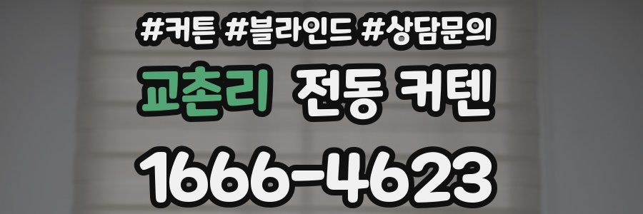 교촌리 전동 커텐