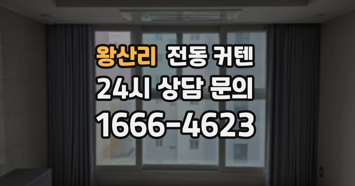 왕산리 전동 커텐