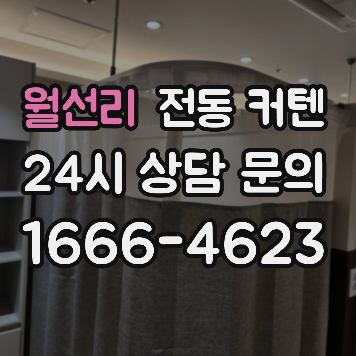 월선리 전동 커텐