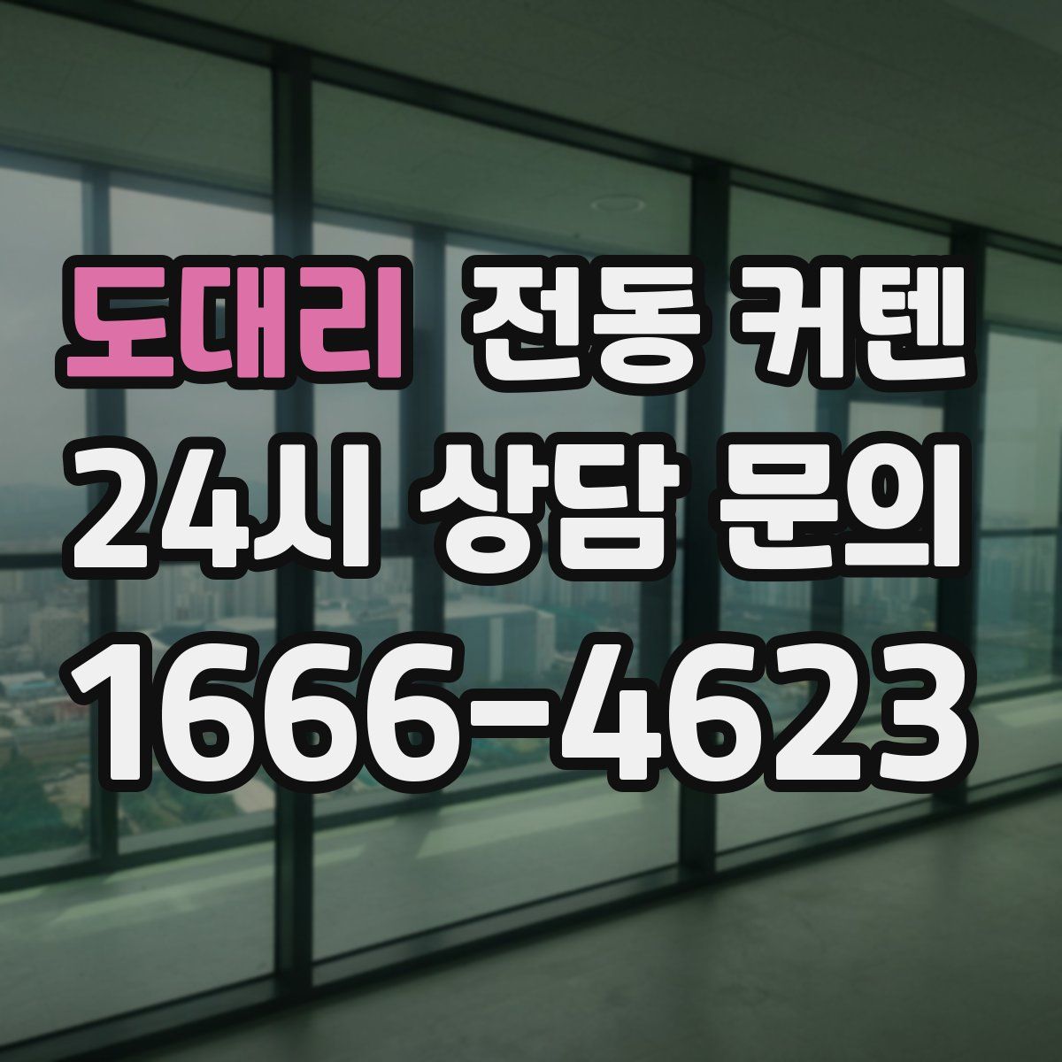 도대리 전동 커텐