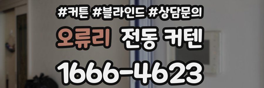 오류리 전동 커텐