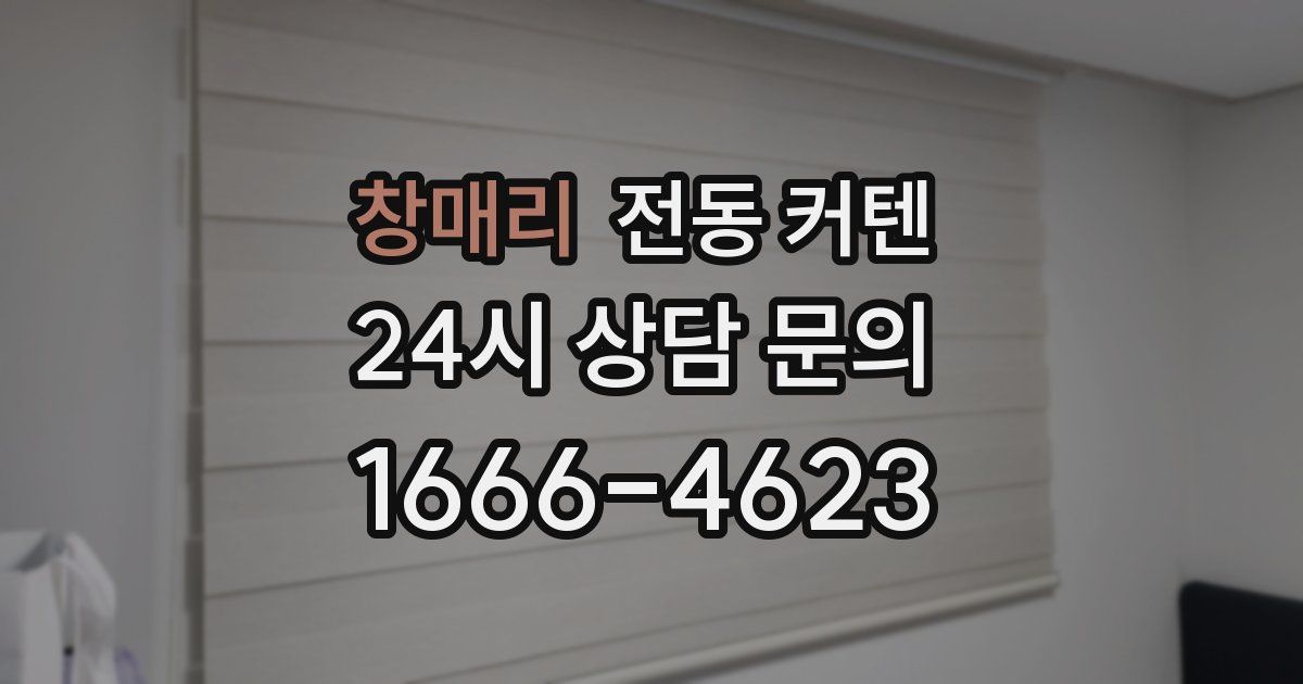 창매리 전동 커텐