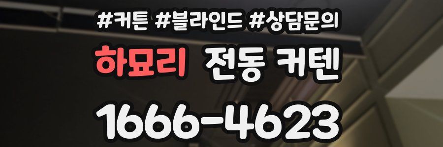 하묘리 전동 커텐
