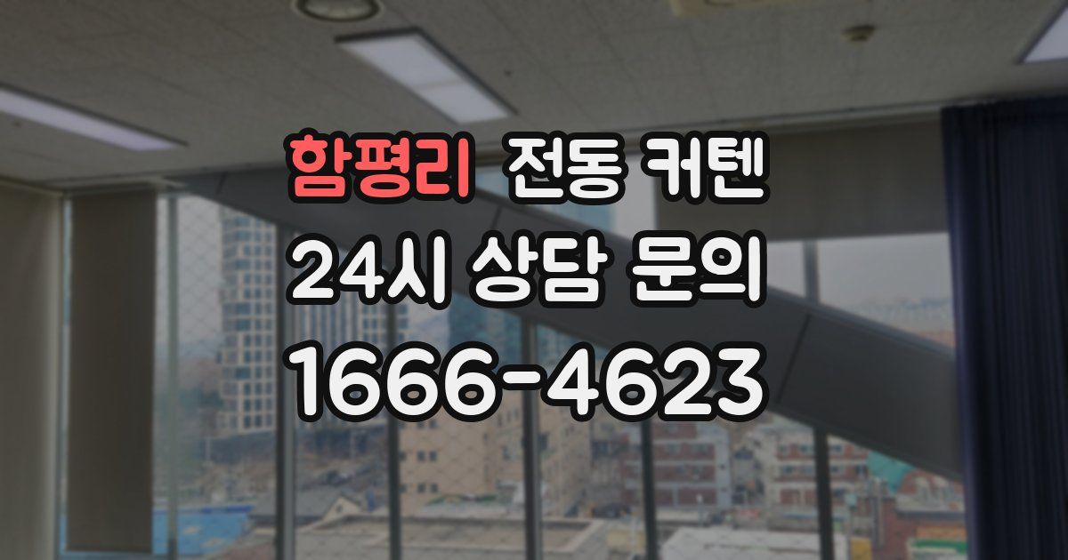함평리 전동 커텐