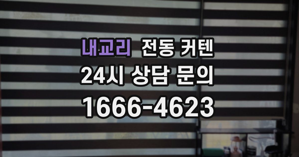 내교리 전동 커텐
