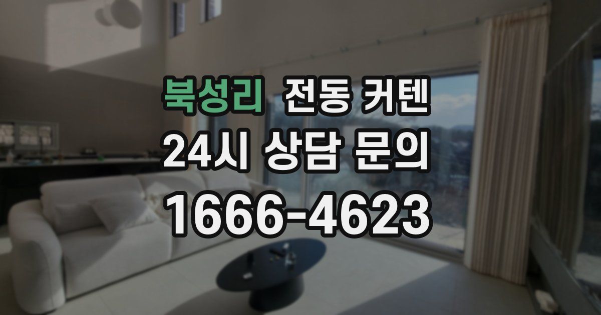 북성리 전동 커텐