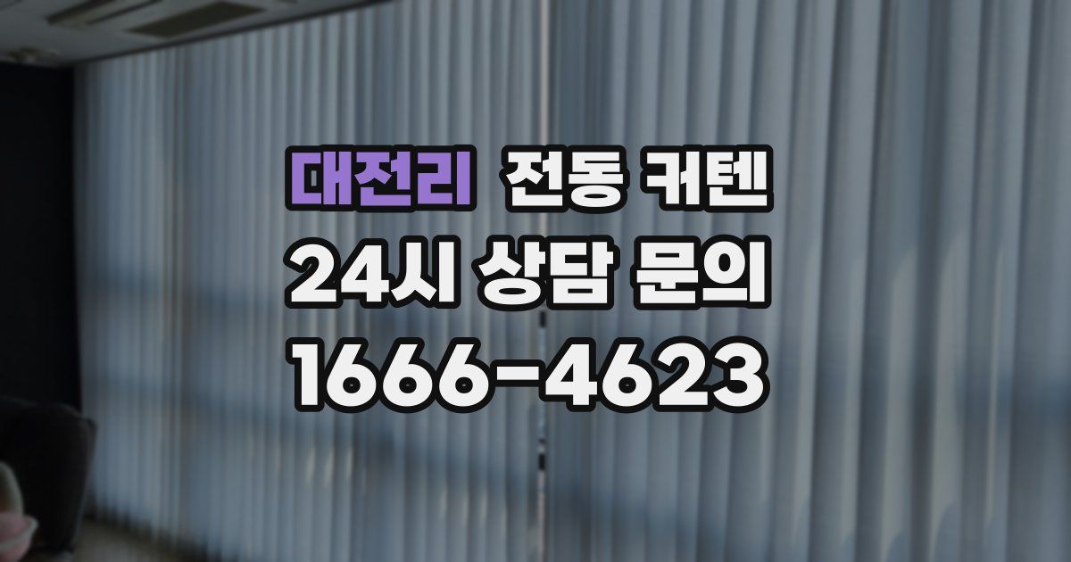 대전리 전동 커텐